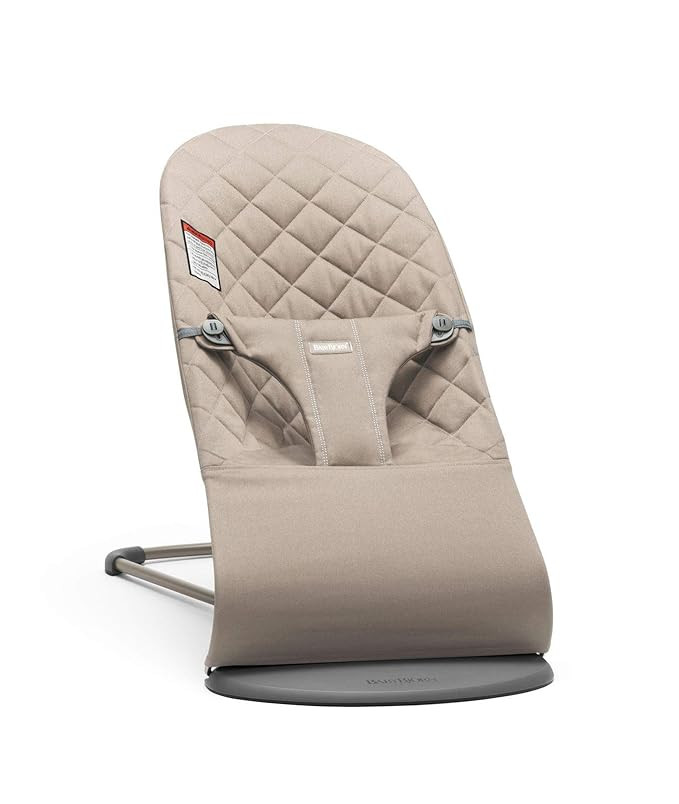 BabyBjörn Bouncer Bliss, Woven, Classic Quilt, Sand Grey | Amazon (US)