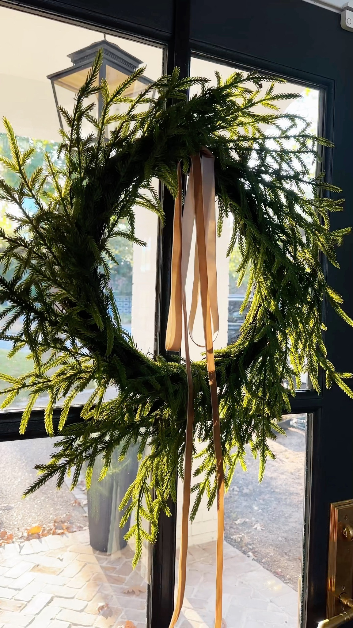 #ad Check out this adorable new wreath from @loweshomeimprovement! Simple realistic pine that is safe for indoor or outdoor. Easy to embellish with ribbon, bells, or pinecones to fit your color scheme. This is going to inspire my whole look this Christmas season!
#LowesPartner

#LTKSeasonal #LTKHome #LTKHoliday