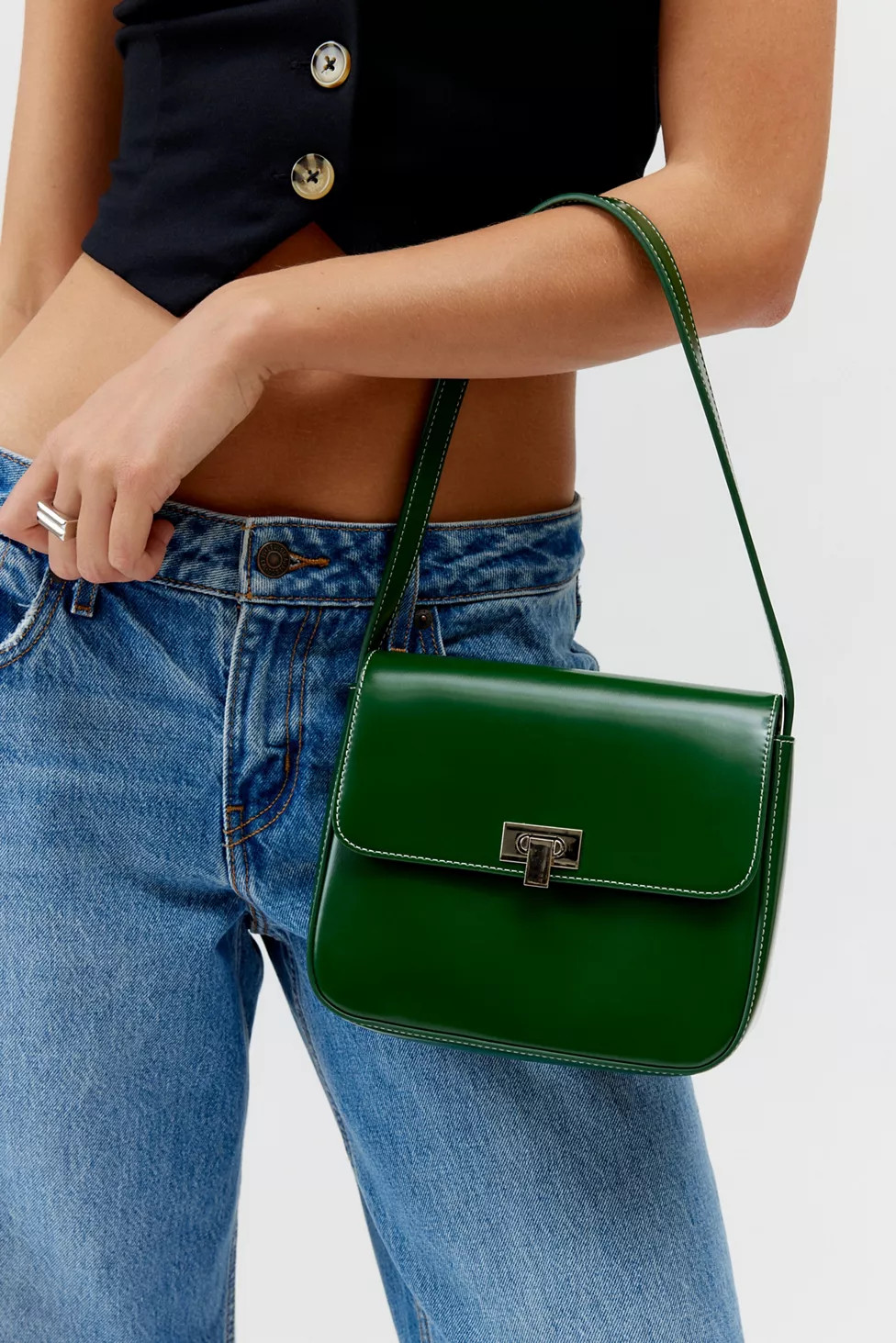 Kimchi Blue Mae Retro Baguette Bag | Urban Outfitters (US and RoW)