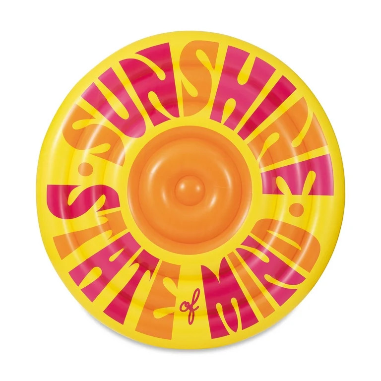 Play Day Inflatable Sunshine Island Pool Float, Multicolor, for Adults, Unisex - Walmart.com | Walmart (US)