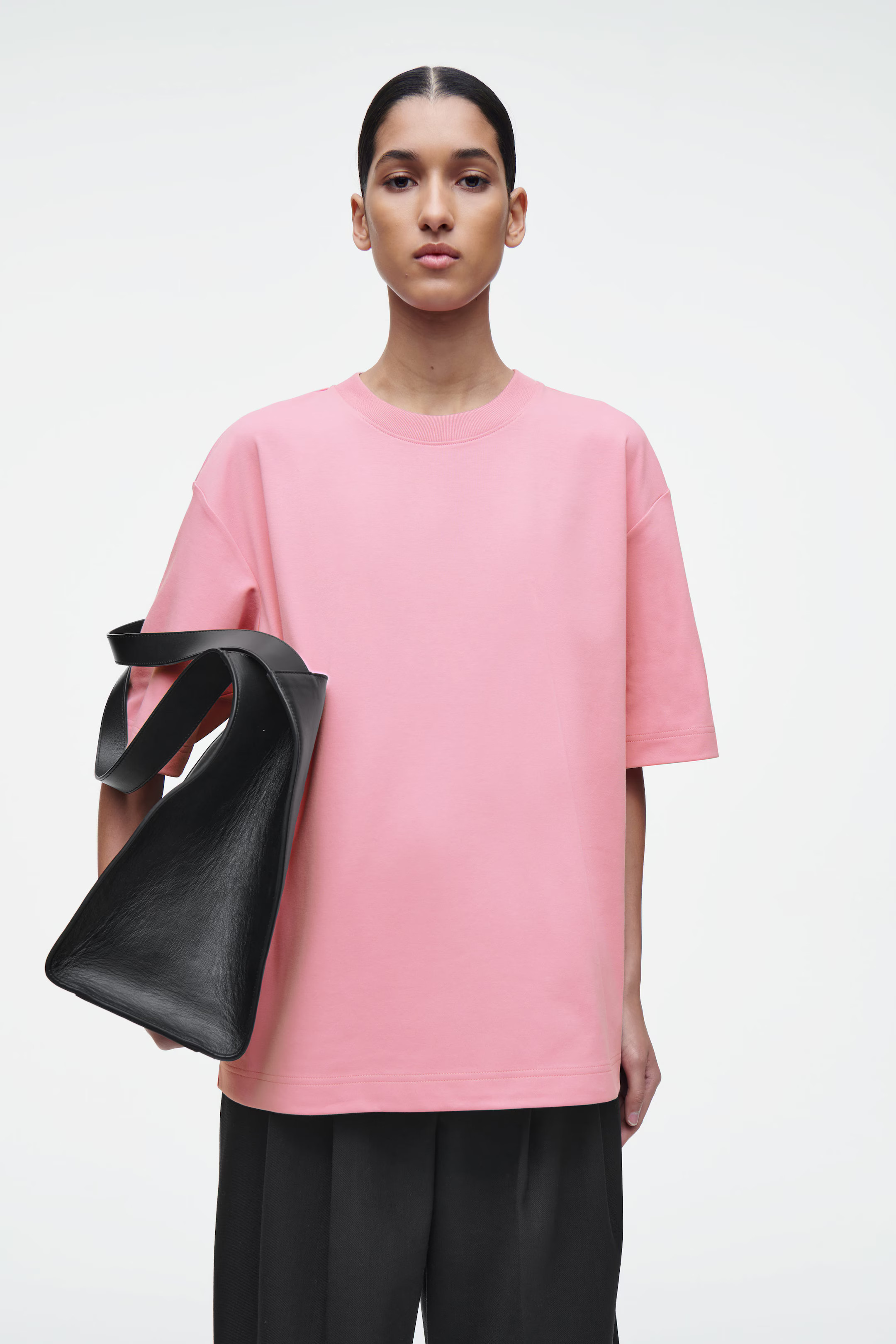 OVERSIZED COTTON T-SHIRT - PINK | COS UK
