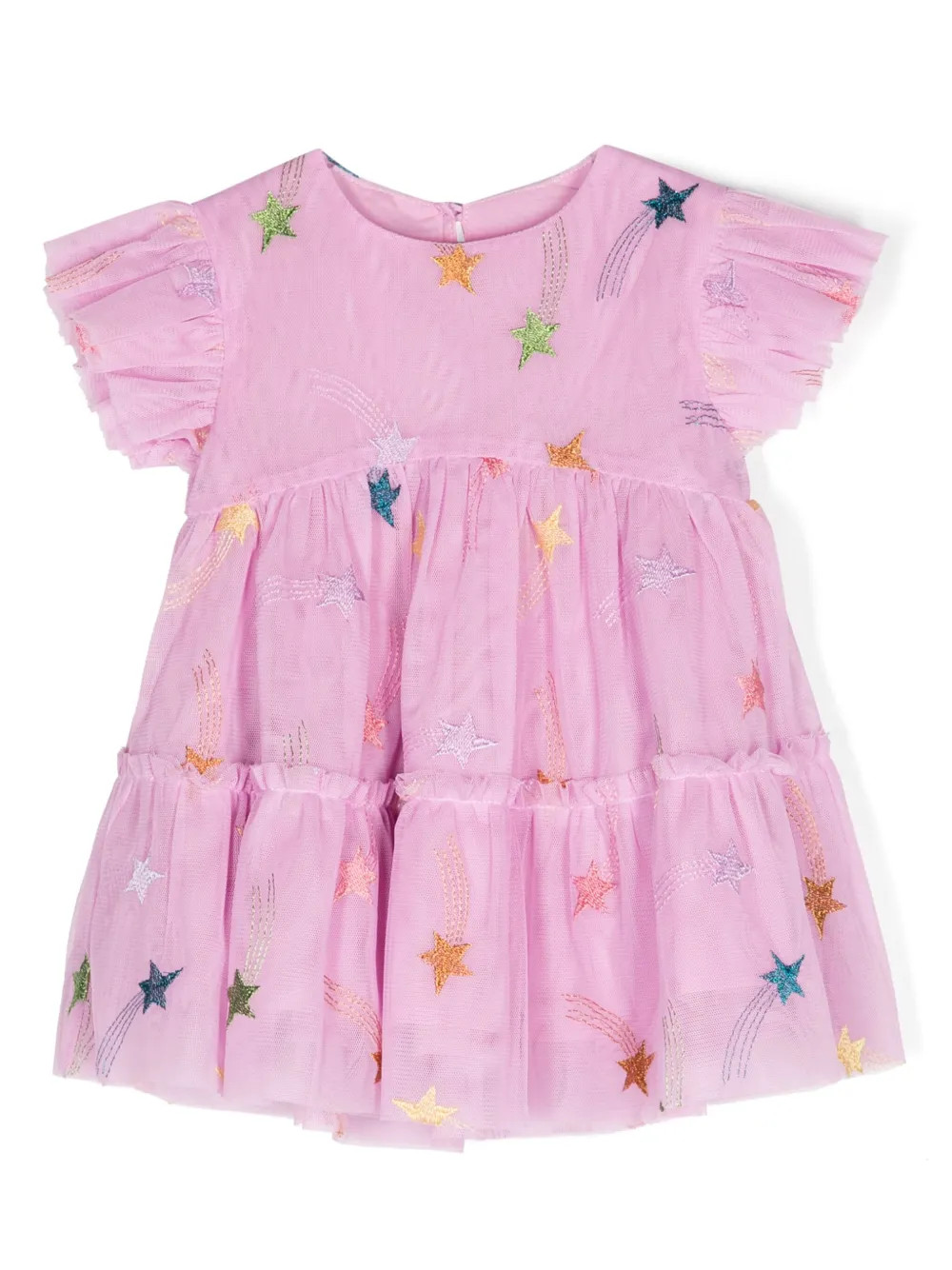 Stella McCartney Kids star-embroidered Tulle Dress - Farfetch | Farfetch Global