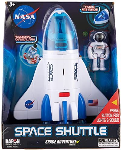 Daron NASA Space Adventure Series: Space Shuttle with Lights & Sounds & Figure, Approx 9" X 7" | Amazon (US)