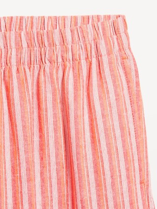 High-Waisted Linen-Blend Super Wide-Leg Pants | Old Navy (US)