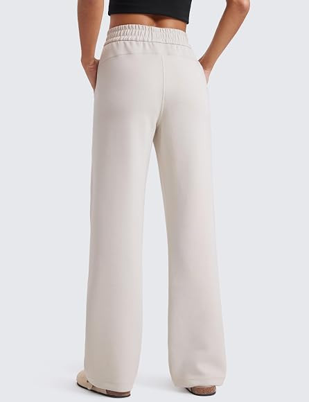 CRZ YOGA SoftAura Wide Leg Sweatpants Women 31" Modal High Waisted Lounge Travel Casual Sweat Pan... | Amazon (US)