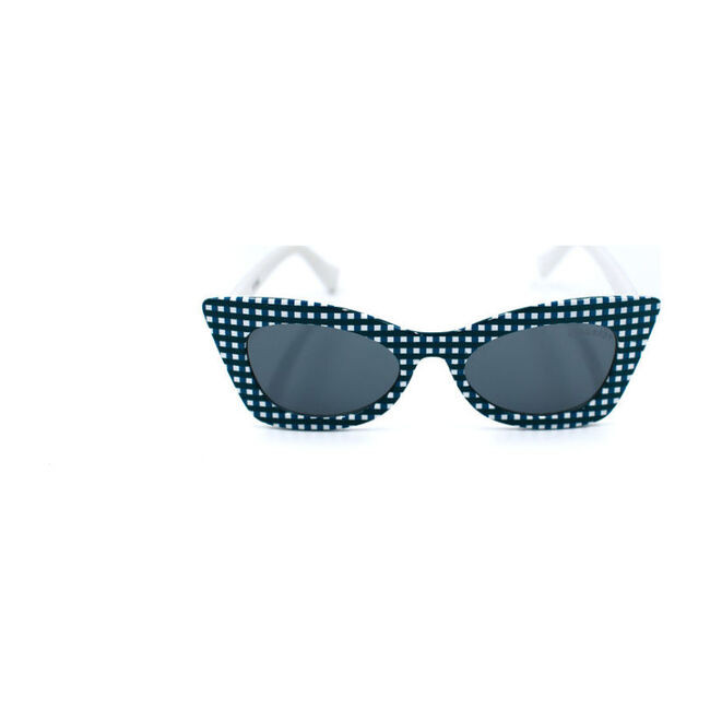 GlamBaby | Sadie Gingham Sunglass, (Blue, One Size) | Maisonette | Maisonette