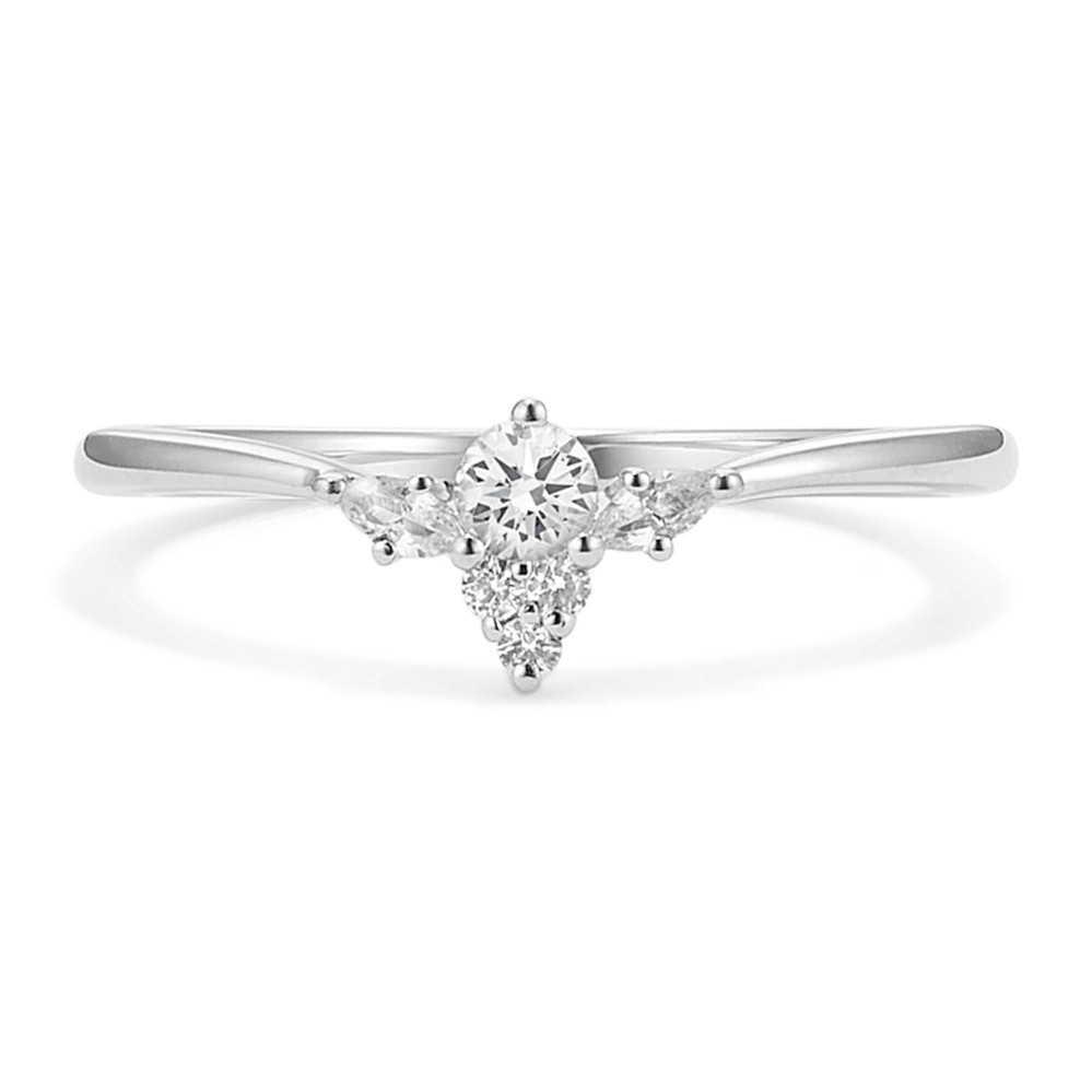 Aviana White Sapphire Ring | Shane Co