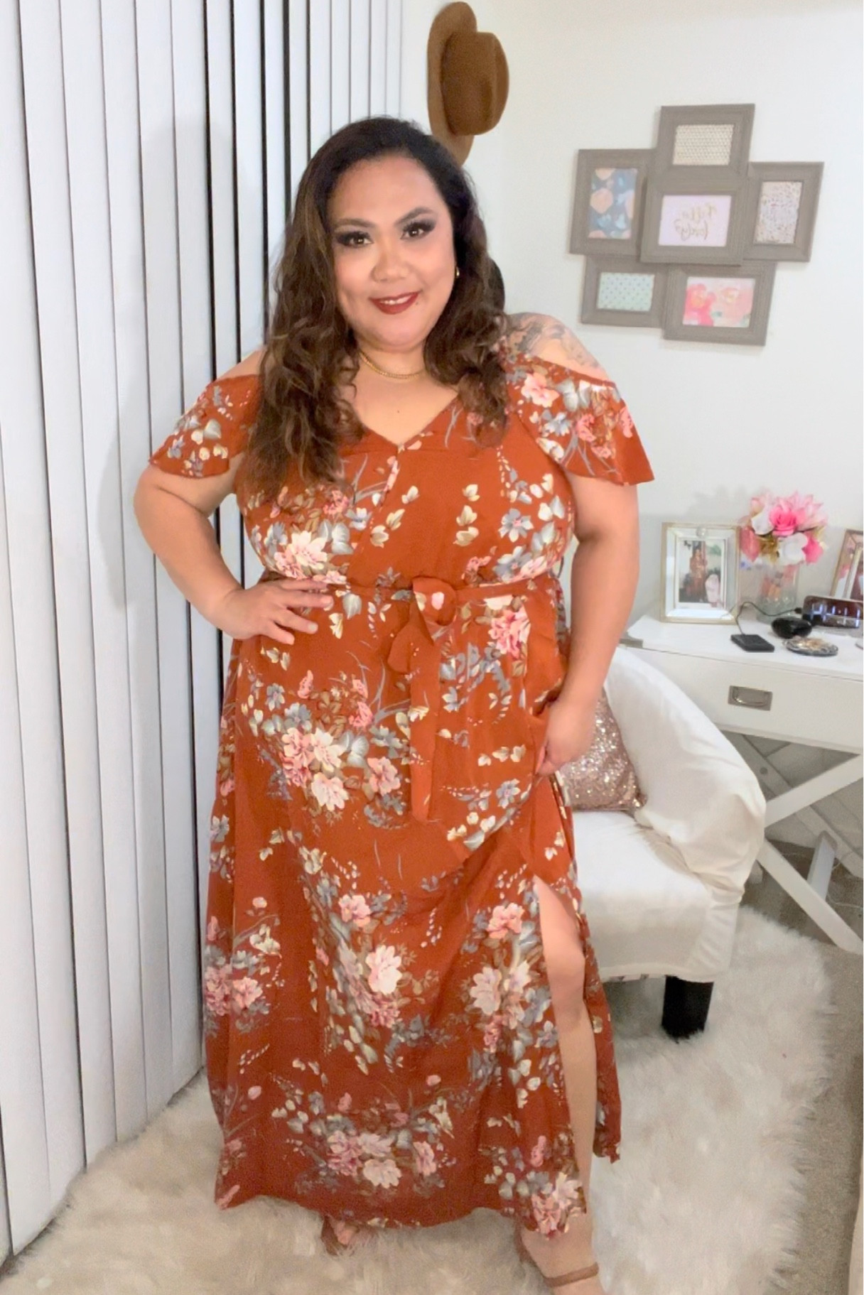 Long flowy Spring Dress style 🧡💛

#LTKstyletip #LTKcurves #LTKSeasonal
