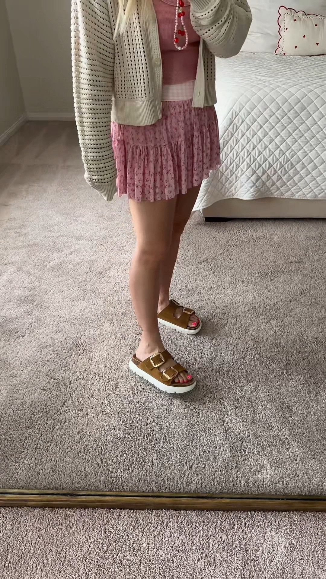 OOTD 
Xs skirt
Platform sandals tts and feel like a cloud 

#LTKootd