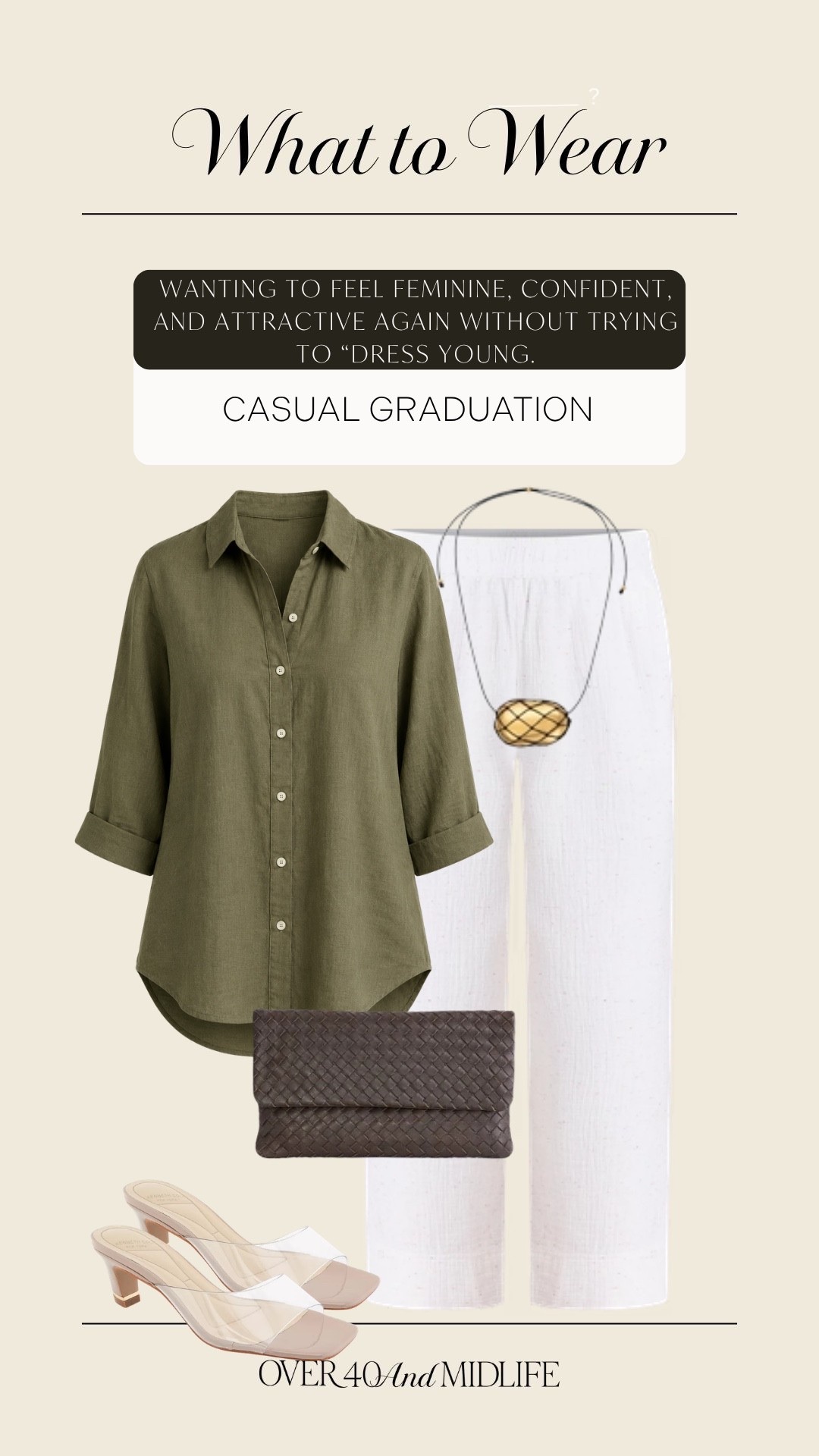 ✨Tap the bell, save and ❤️ for over 40 fashion, midlife style, midsize fashion and luxury looks for less. 

What to wear casual graduation 

👑"Helping you look good, feel good!" - Lindsey Denver

Spring looks, Midlife style for real women who want to feel confident again. Over 40 fashion and over 50 style that works with changing bodies, perimenopause shifts, and real life. Think midsize fashion, Gen X style and up, body confidence, and mom outfits that feel polished, comfortable, and elevated...because style over 45 and over 50 should feel effortless, not stressful.

#LTKOver40 #LTKMidsize #LTKPlusSize