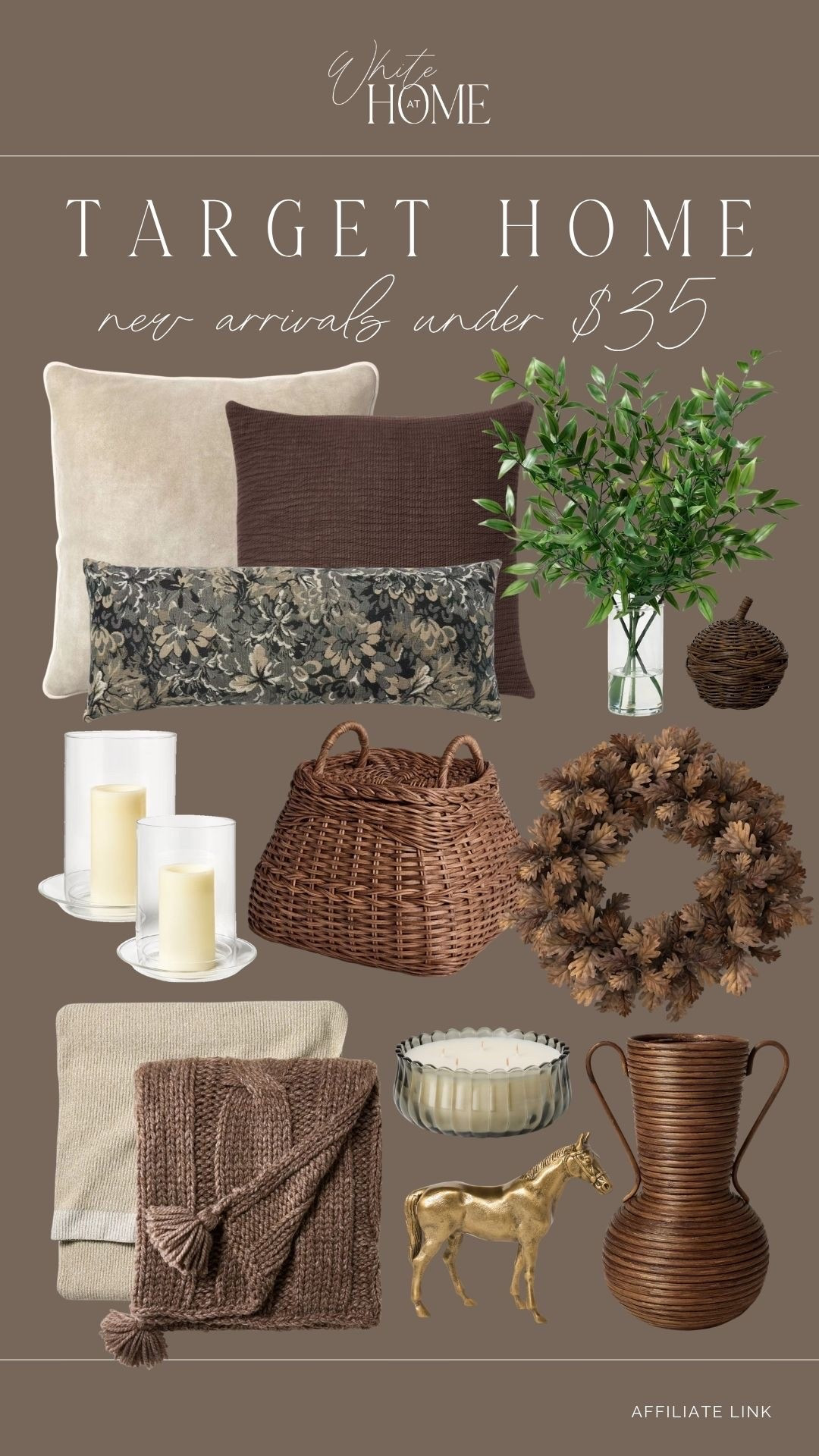 New Target home arrivals all under $35! These styles are absolutely beautiful. Warm, timeless, and designer inspired!

#LTKHome #LTKSeasonal