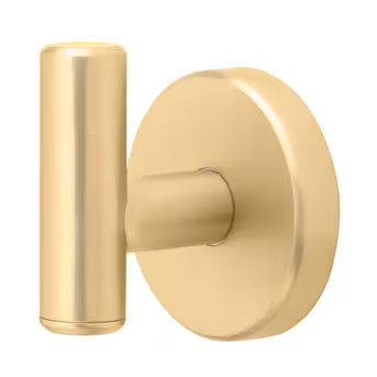 allen + roth Harlow Brushed Gold Single -Hook Wall mount Towel HookItem #5287627 |Model #166-HARH... | Lowe's