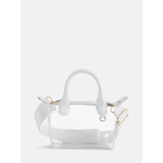 No Boundaries Women's Game Day Clear Mini Tote Bag, White | Walmart (US)