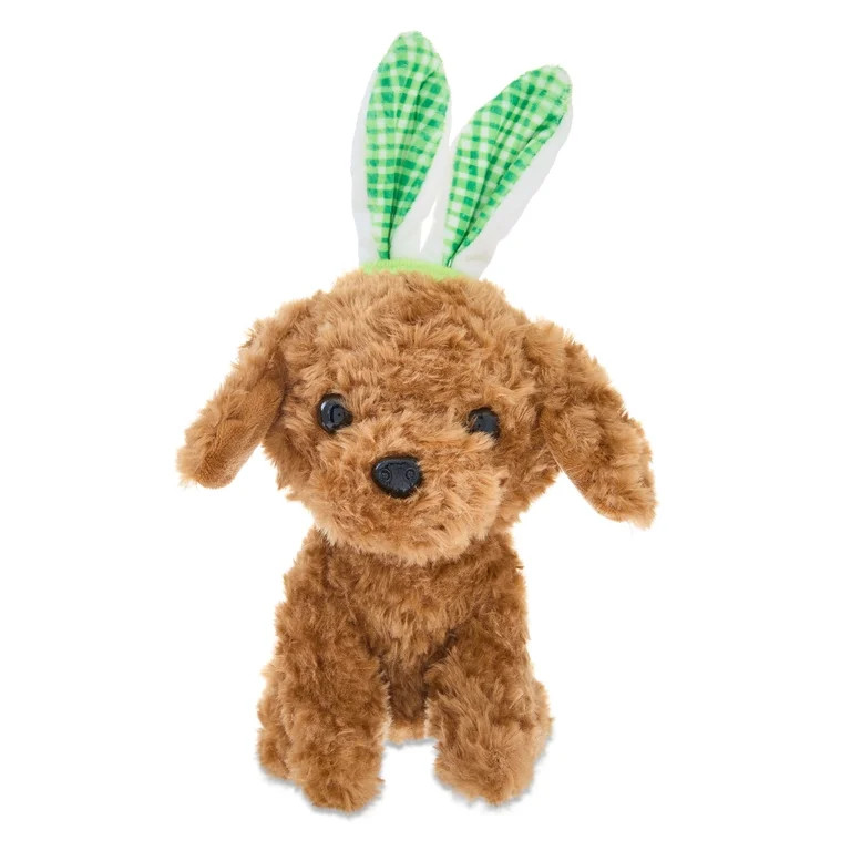 Small Doodle with Bunny Ears Plush, Brown, 11", Easter by Way To Celebrate | Walmart (US)