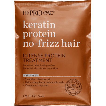 Hi-Pro-Pac Keratin Protein No-Frizz Hair Intense Protein Treatment, 1.75 oz | Walmart Online Grocery