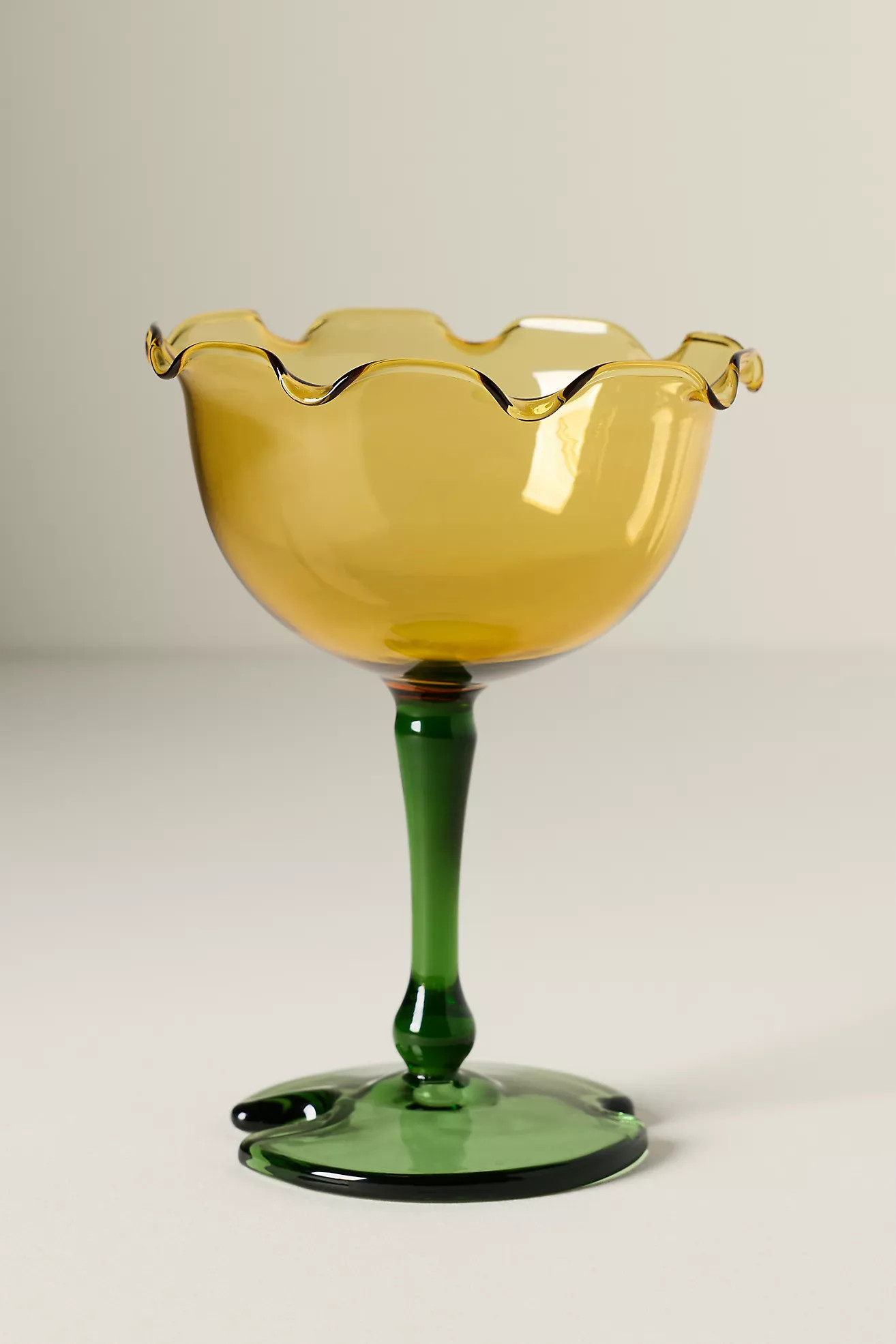 Lilypad Coupe Glasses, Set of 4 | Anthropologie (US)