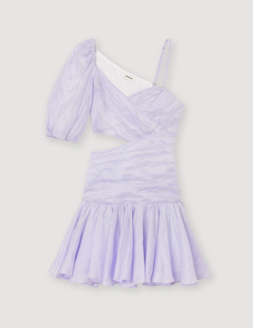 Draped asymmetric dress | Sandro-Paris US