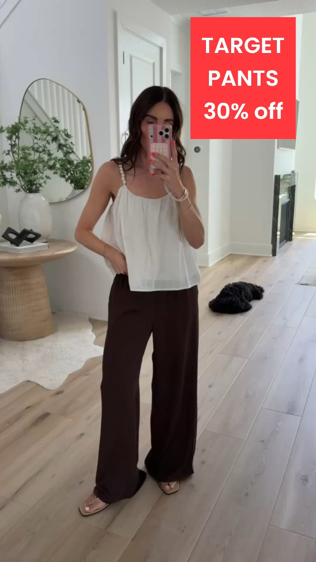 TARGET PANTS 30% off. Target new arrivals, I'm wearing size S in pants and size XS in top.

#LTKOver40 #LTKSaleAlert