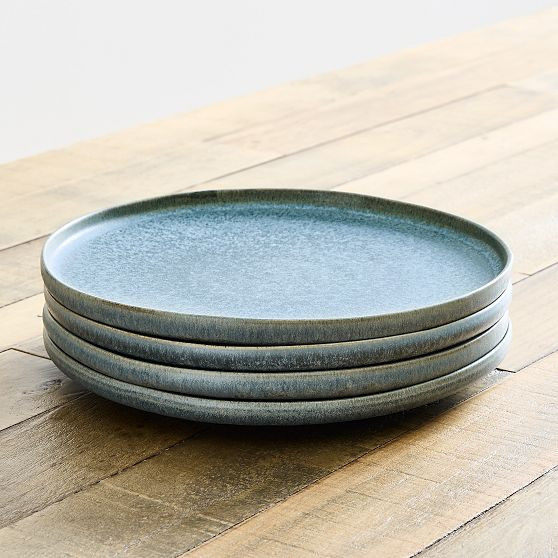 Aaron Probyn Kanto Dinner Plate, Arctic Blue, Set Of 4 | West Elm (US)