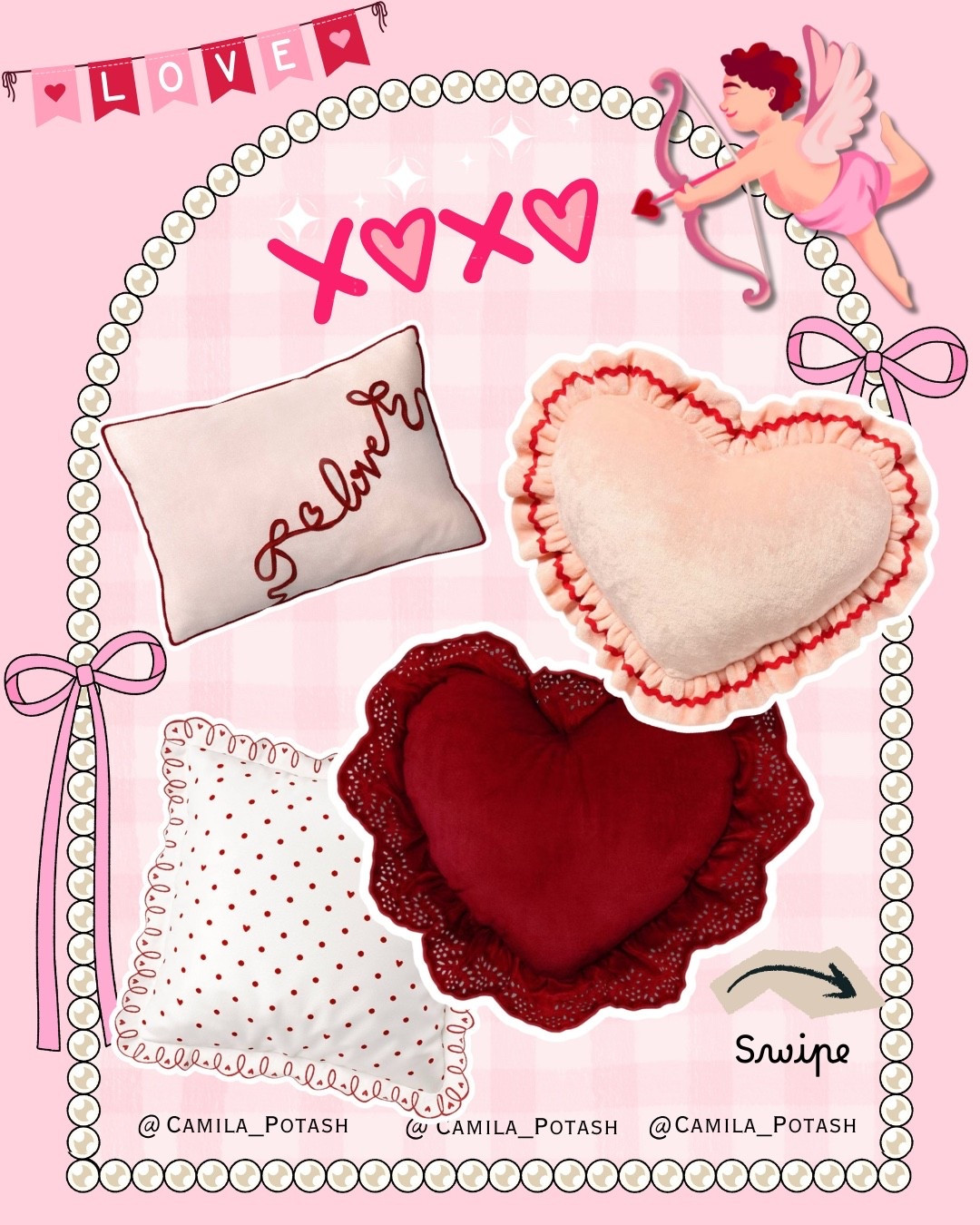 Target really said: “Let’s make your home feel like a Valentine’s Day hug.” 💘🏹
Because THESE pillows?! I’m officially obsessed 😍

If you love soft pinks, cozy textures, and romantic details, this Target Valentine drop is everything. From sweet embroidered messages to ruffled heart shapes and subtle red accents, these pillows instantly make your couch, bed, or reading nook feel warm, festive, and girly—without being over-the-top.

✨ Why I love them:
• Perfect mix of romantic + cozy
• Easy way to decorate for Valentine’s Day without redoing the whole space
• Great for couches, beds, accent chairs, or even kids’ rooms
• Target prices = cute and budget-friendly

These are the kind of pieces you can style now for Valentine’s Day and still keep out through winter 🌸

💗 All my favorites are linked in my LTK—swipe to shop before they sell out!


Target Valentine decor
Target Valentine pillows
Valentine home decor Target
Pink Valentine decor
Heart pillows Target
Valentine throw pillows
Target seasonal Valentine finds
Affordable Valentine decor
Cozy Valentine home decor
Valentine couch pillows
Target pink home decor
Girly Valentine decor