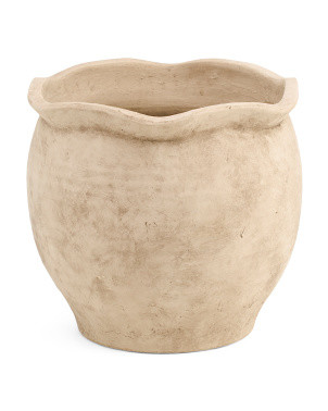 15in Terracotta Ruffled Edge Indoor And Outdoor Planter | Plants & Planters | Marshalls | Marshalls