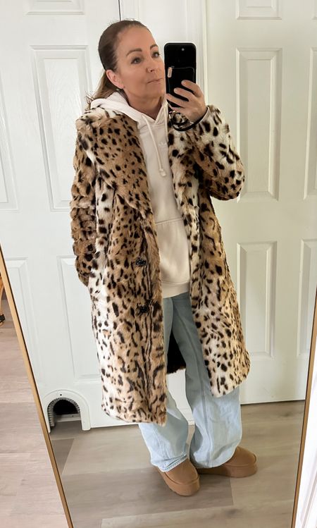 Get this leopard coat on major sale before it’s gone. Perfect for the next snuggly season | Kohls.com | travel outfit |

#LTKstyletip #LTKsalealert #LTKover40