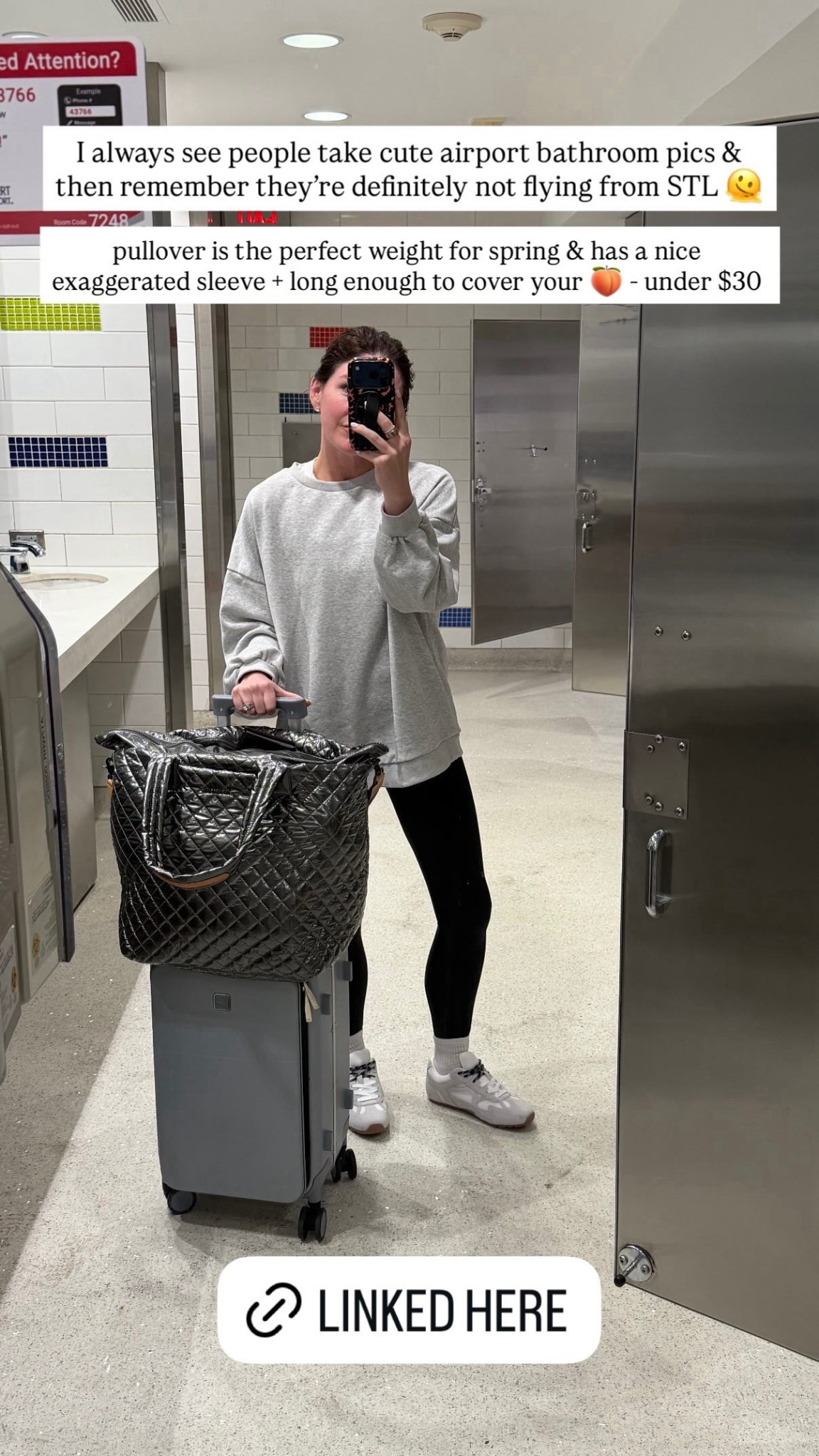 pullover is the perfect weight for spring & has a nice exaggerated sleeve + long enough to cover your 🍑 - under $30

#LTKdayinmylife #LTKTravel #LTKootd