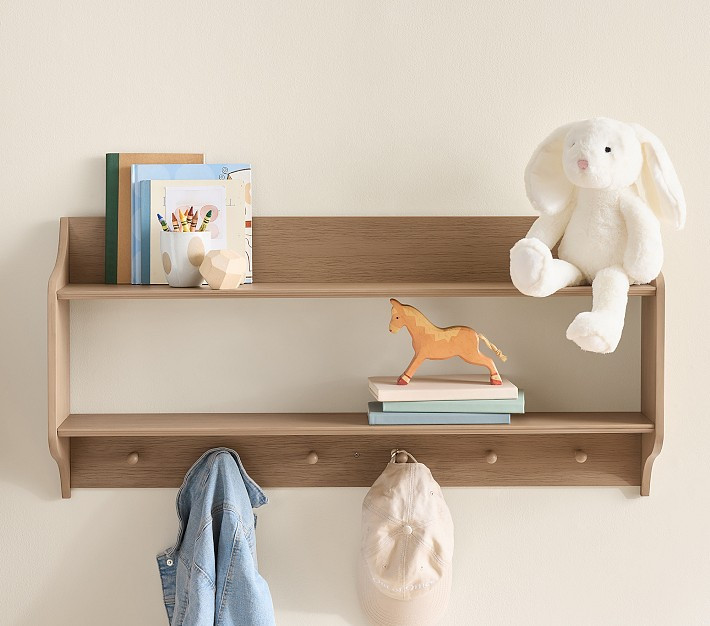 Seadrift Shelf With Pegs (36" x 17") | Pottery Barn Kids