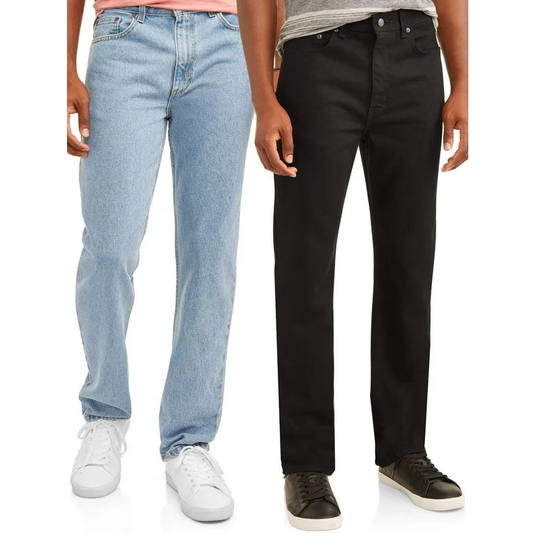 George Men's Regular Fit Jeans, 2-Pack | Walmart (US)