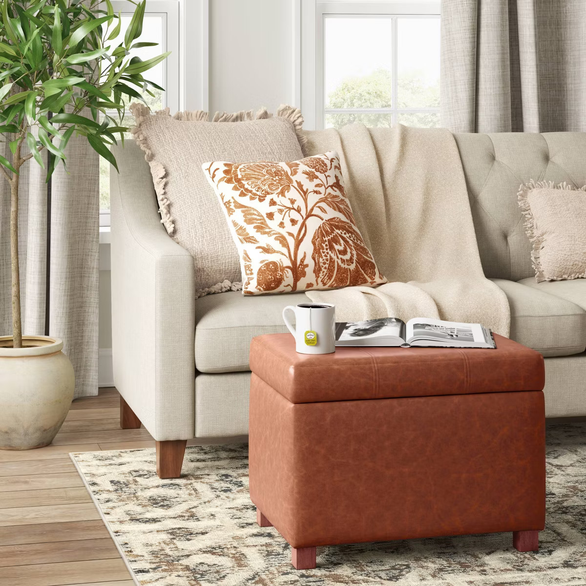 Essex Single Storage Ottoman - Threshold™ | Target