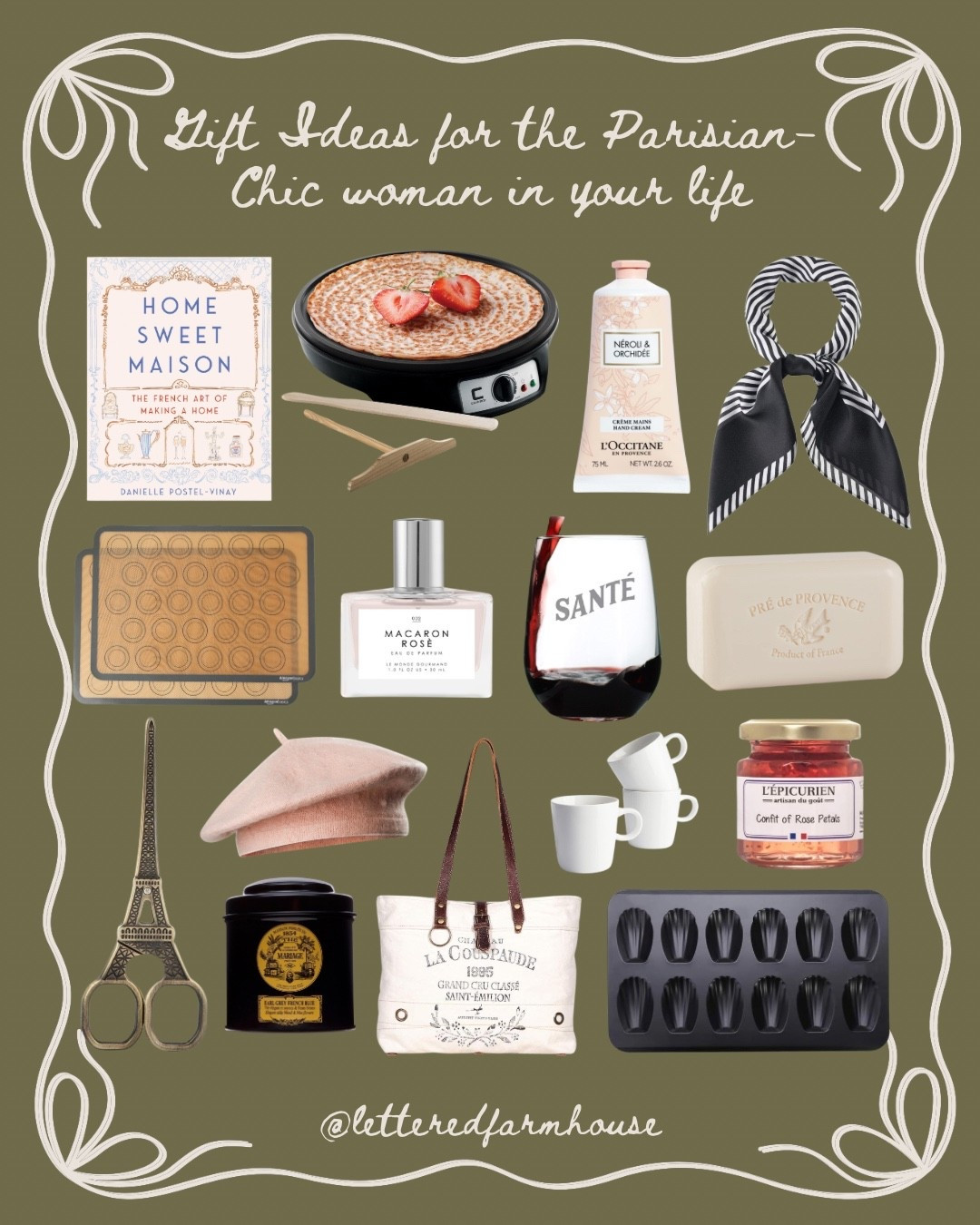 Gifts for the Francophile: Amazon Roundup for French-Inspired Bliss!

Indulge the Francophile in your life with these exquisite finds from Amazon! From luxurious French soap and lotion sets to macaron baking mats and Eiffel Tower scissors, elevate their everyday with a touch of Parisian charm. Sip espresso in style and explore our collection now and delight your loved one with the essence of France!

Gifts for the Francophile in your life! Parisian gifts, French gifts, gifts for mom, gifts for her, gifts for friend, gift for wife, gift for sister #founditonamazon

Follow my LTK @LetteredFarmhouse on the @shop.LTK app to view this post and get my exclusive app-only content!

#liketkit 
@shop.ltk
https://liketk.it/5pWL2

#LTKStyleTip  

Follow my LTK @LetteredFarmhouse on the @shop.LTK app to view this post and get my exclusive app-only content!

#liketkit  
@shop.ltk
https://liketk.it/5vcFc #LTKCyberWeek

Follow my LTK @LetteredFarmhouse on the @shop.LTK app to view this post and get my exclusive app-only content!

#liketkit #LTKFindsUnder50 #LTKGiftGuide #LTKTravel #LTKGiftGuide #LTKHoliday #LTKGiftGuide #LTKTravel
@shop.ltk
https://liketk.it/5B8DZ

#LTKTravel #LTKHoliday #LTKGiftGuide