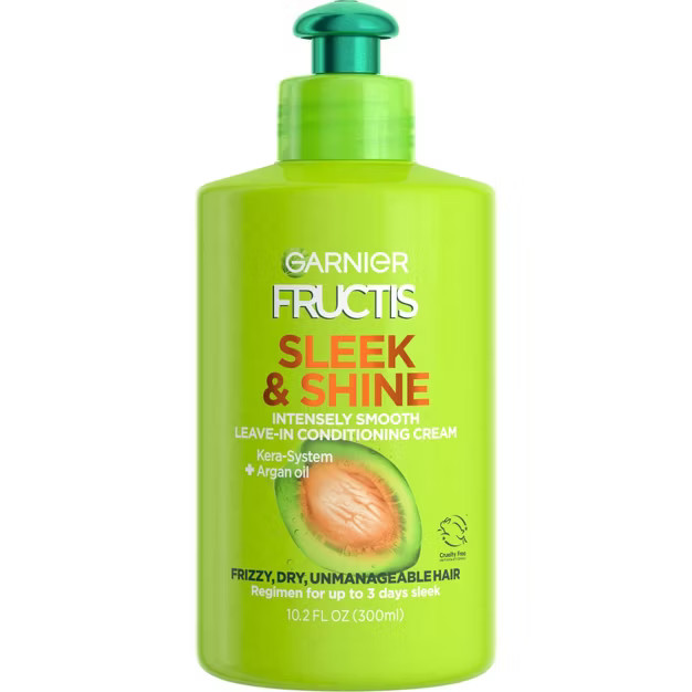 Garnier Fructis Sleek & Shine Smooth Leave-in Conditioning Cream | Target