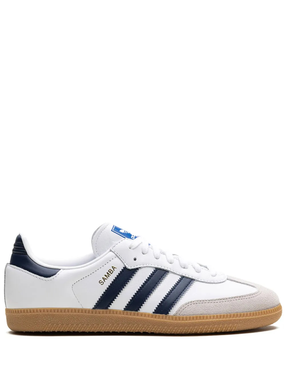 Adidas Samba OG "Cloud White/Night Indigo/Gum" Sneakers | White | FARFETCH SG | Farfetch Global