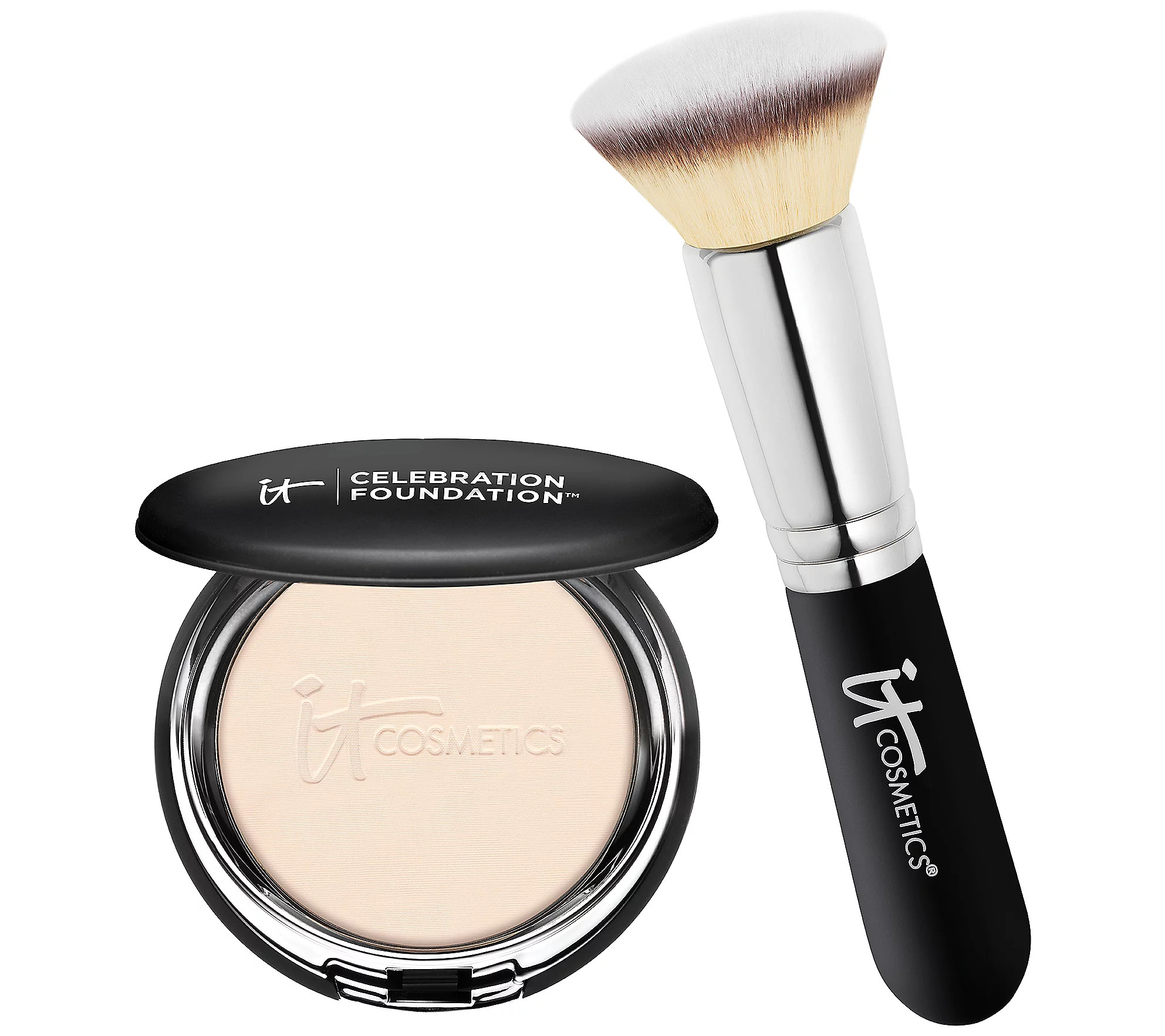 IT Cosmetics Celebration Powder Foundationwith Brush | QVC