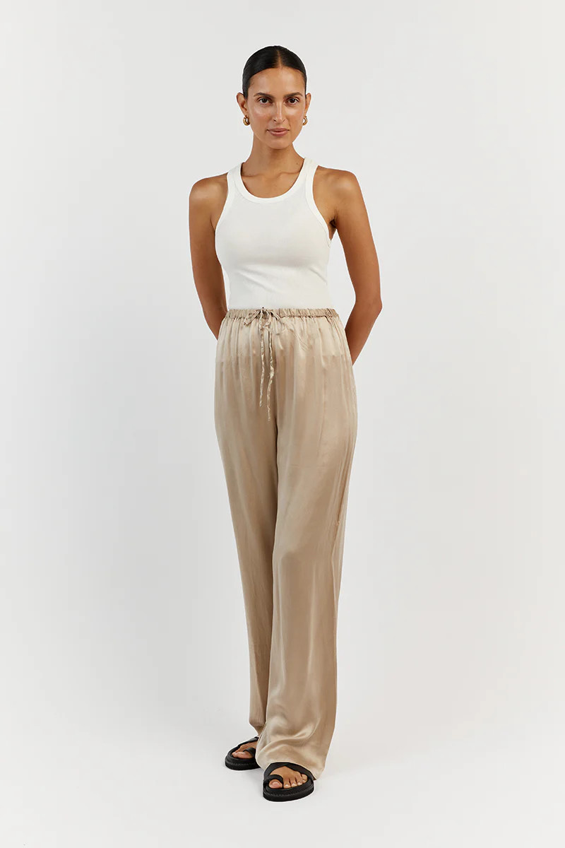 EVANS STONE SILK PANT | DISSH