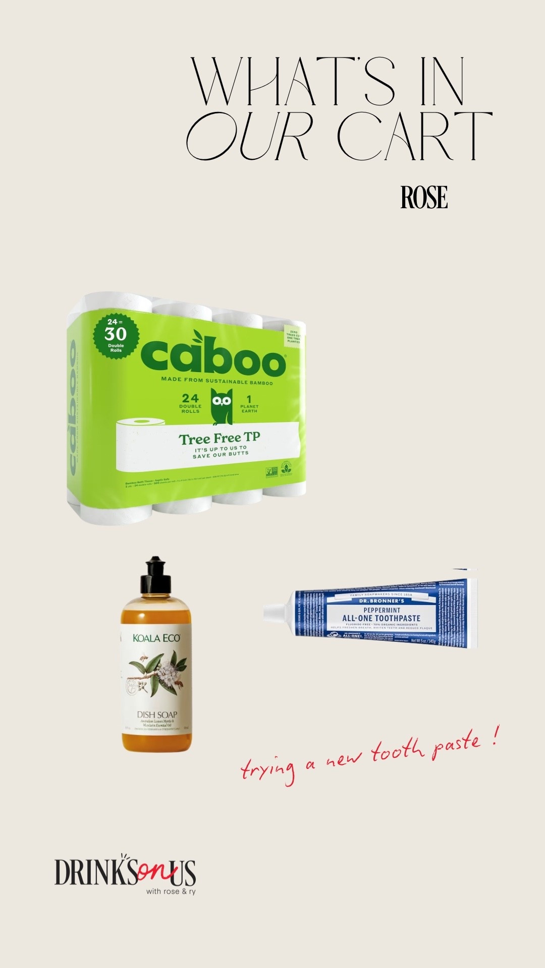 Products mentioned in S03:Episode 2 of Drinks On Us, “Whats In Your Cart?” segment!! 

#LTKdayinmylife #LTKmomlife #LTKHome