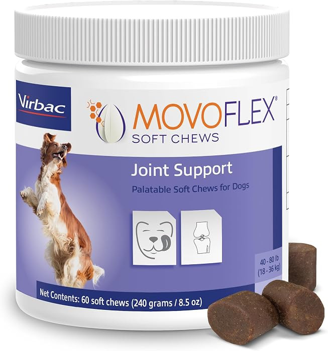 MOVOFLEX Soft Chews Hip and Joint Support Supplement for Medium Dogs - 60 Count By Virbac | Amazon (US)
