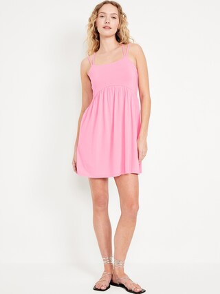 Fit & Flare Strappy Mini Dress | Old Navy (CA)