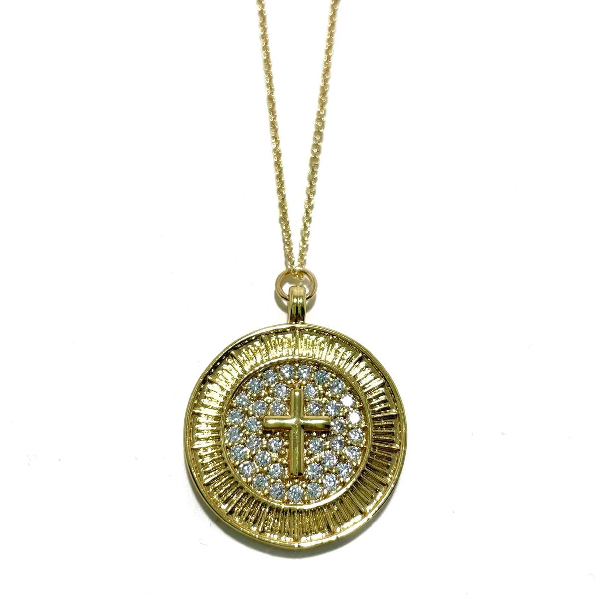 CROSS COIN NECKLACE | Cooper at Home