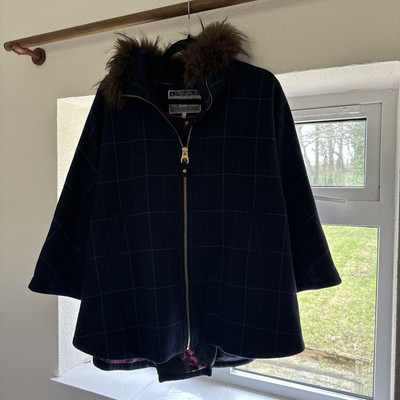 Joules Blue Tweed Cape   | eBay | eBay UK