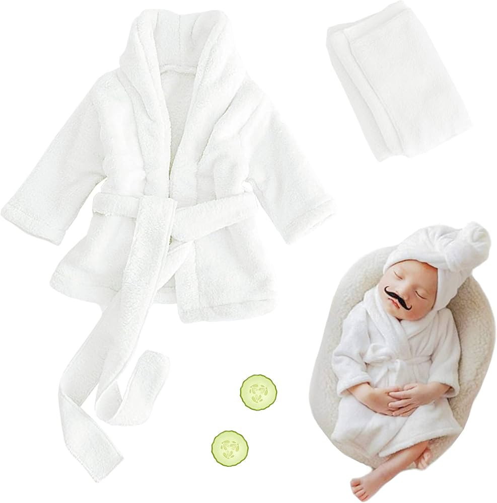 M&G House Newborn Photography Props Bathrobe Outfits Baby Photoshoot Props Baby Robe Girl Baby Ph... | Amazon (US)