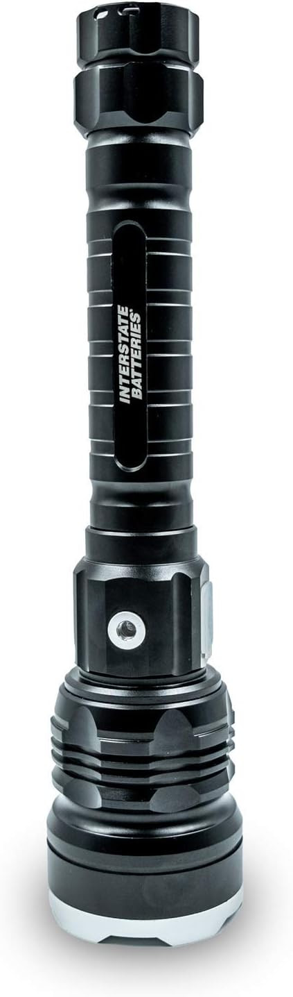 Interstate Batteries 8000 Lumen Flashlight with Portable Power Bank, Micro-USB Charging Port, Ano... | Amazon (US)