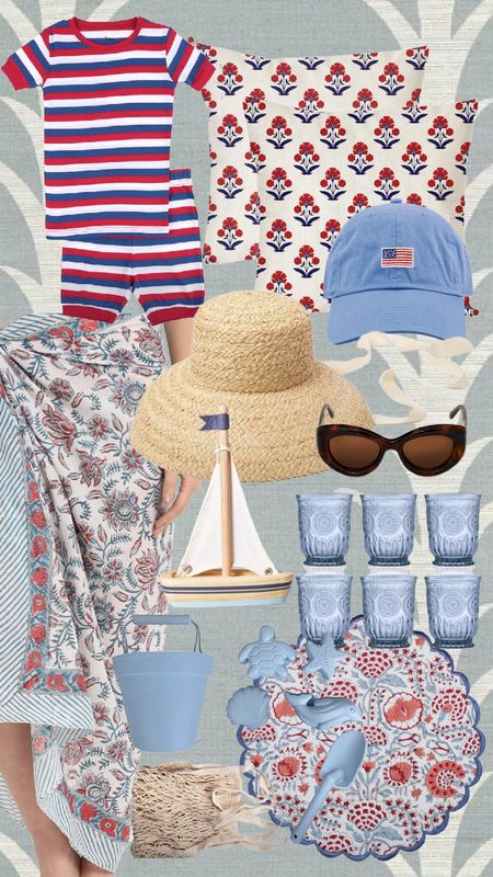 Memorial Day and 4th of July Summer Finds! 

These pareos are fabulous! 

Love William’s American flag 🇺🇸 hat! 

Love a cute pool and beach toy! 

These scalloped placemats are such a good price for a set of 4! 

Sunglasses are the best look for less! 

Amazon find pillows are so good! 

Stripe pajamas are darling for kids! 

#LTKSeasonal #LTKFamily #LTKSwim