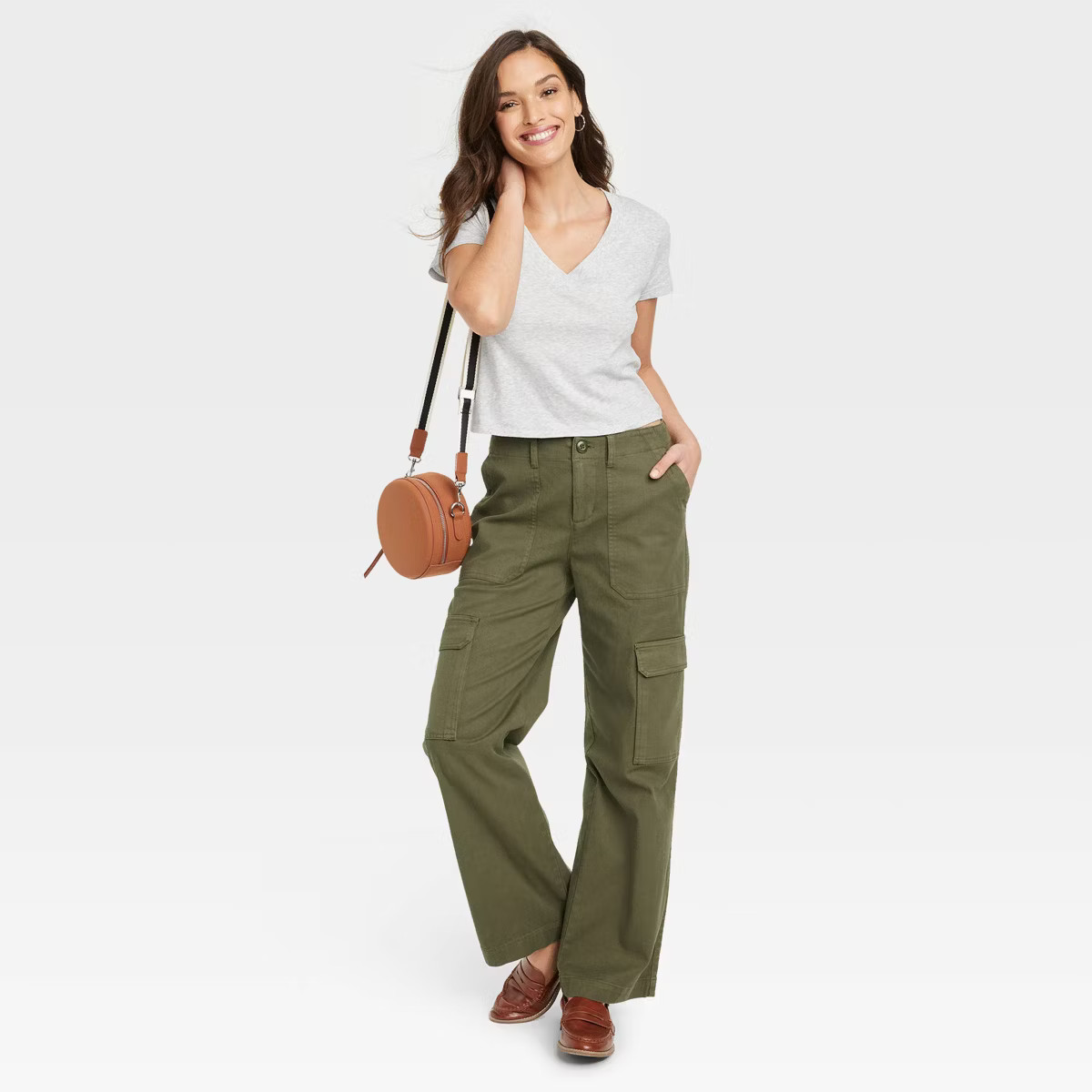 Women's Shrunken Short Sleeve V-Neck T-Shirt - Universal Thread™ | Target