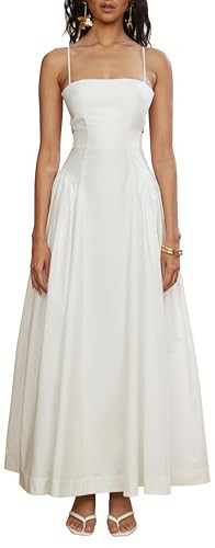 Amur Women's Aliza Midi Poplin Dress, Ivory, 8 | Amazon (US)