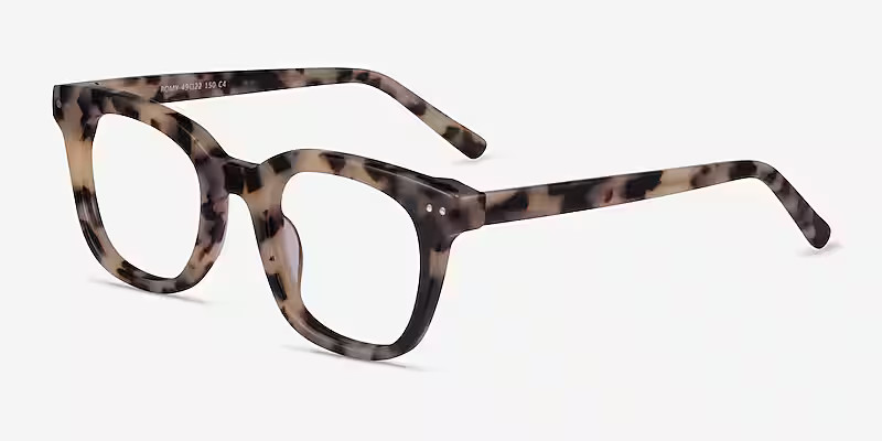 Romy Square Ivory Tortoise Glasses for Women | Eyebuydirect | EyeBuyDirect.com