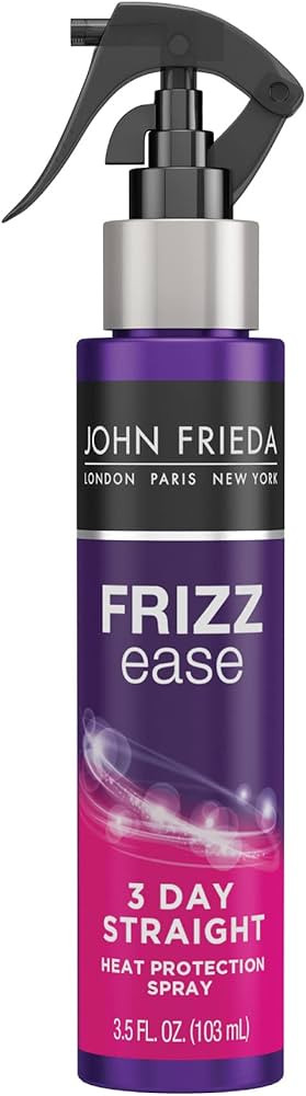 John Frieda Frizz Ease 3 Day Straight Heat Protection Spray, Keeps Hair Straight and Frizz-Free f... | Amazon (US)