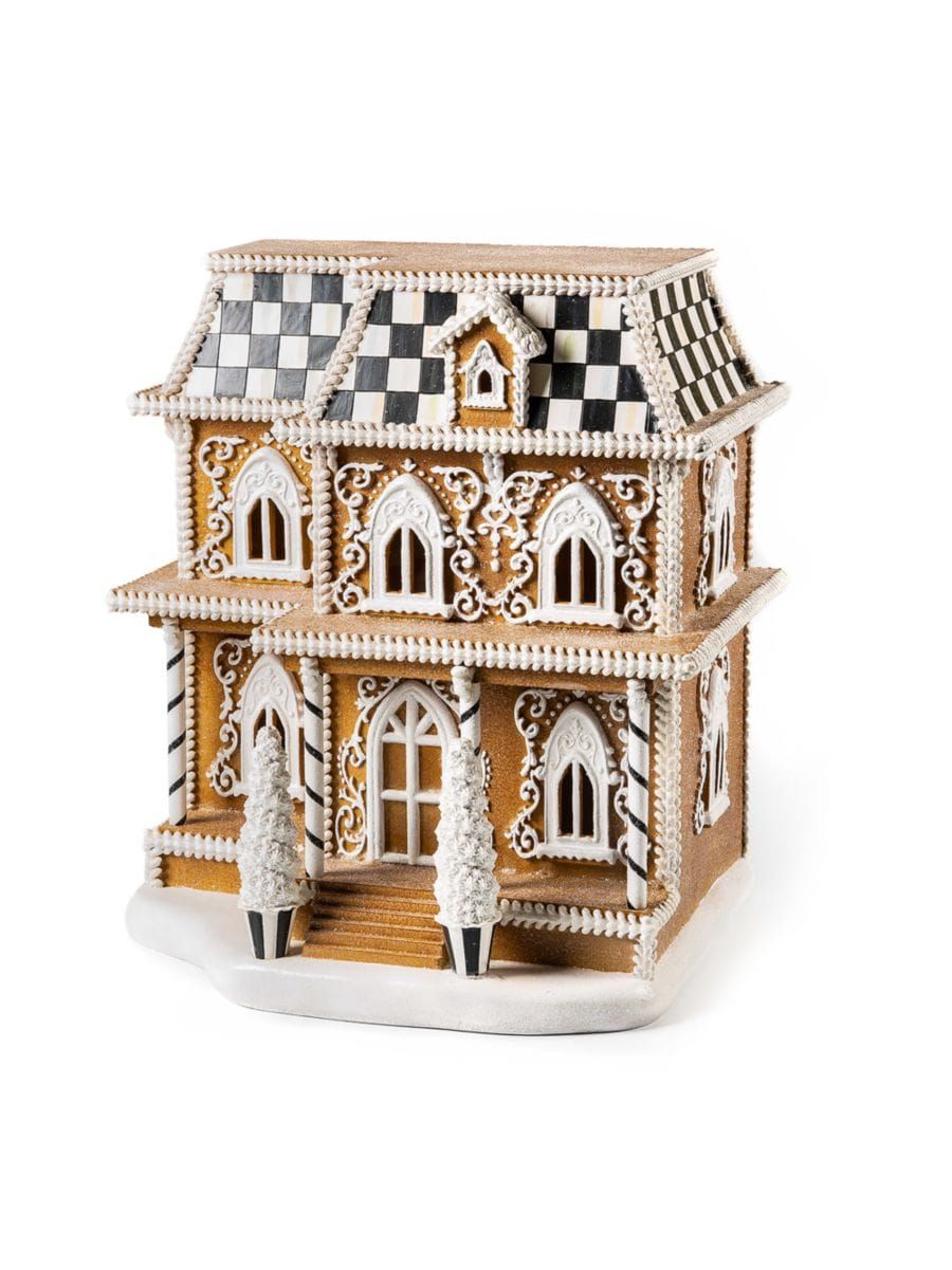 Illuminated Piped Gingerbread House | Saks Fifth Avenue
