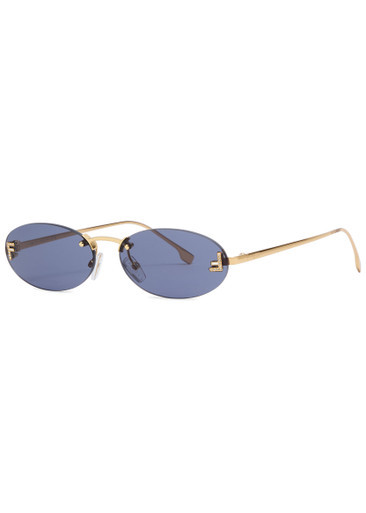 Oval-frame sunglasses | Harvey Nichols