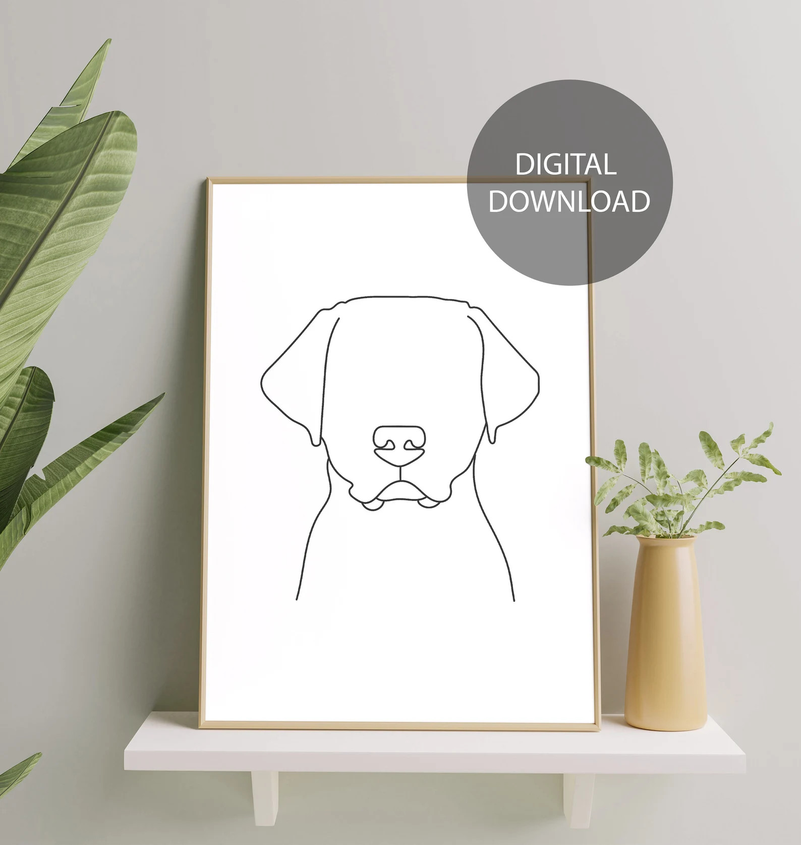 Labrador Retriever Line Art Labrador Retriever Wall Art - Etsy | Etsy (US)